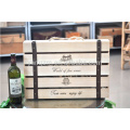 Cheap cristal de vino claro embalaje 6 botella caja de cartón de vino